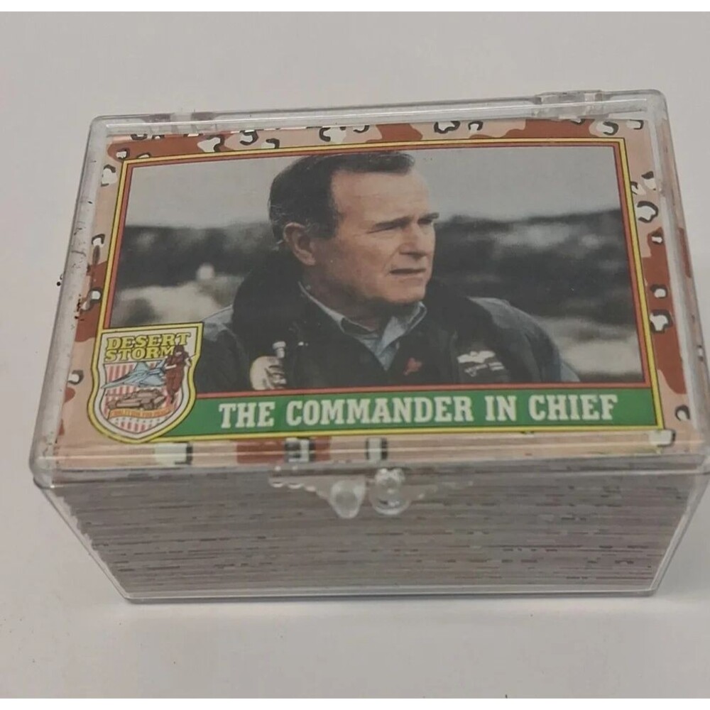 1991 Topps Desert Storm Series 1 Set #1-88 Coalition for Peace Trading Cards GUC